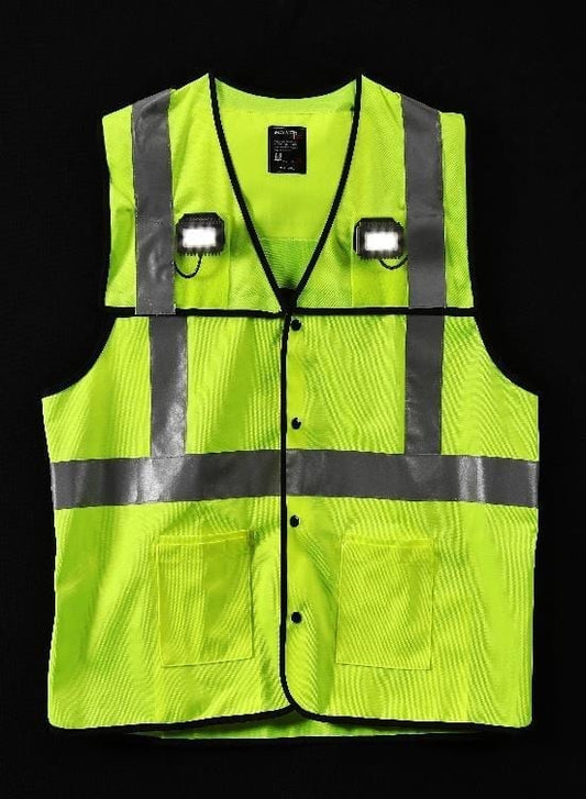 Work Utility Retractable Light Vest